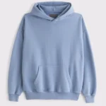 Abercrombie Essential Popover Hoodie Cool Blue