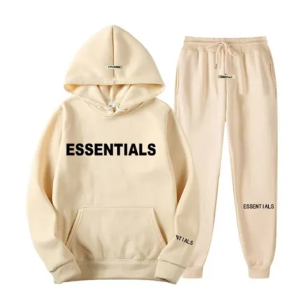 Beige Essentials Tracksuit​