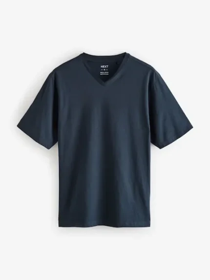 Essential V Neck T Shirt​ Blue