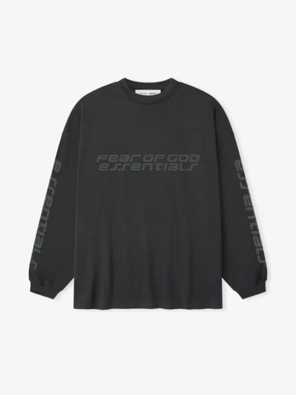 Essentials 90s Long Sleeve Tee Vintage Black