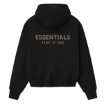 Essentials Black Classic Hoodie