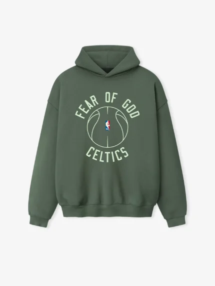 Essentials Celtics X Barkley Hendricks 90s Hoodie Balsam Green