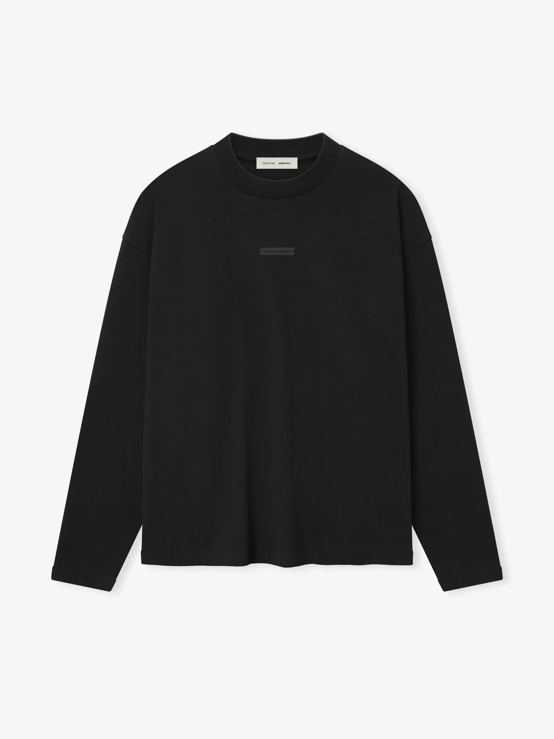 Essentials-Classic-Long-Sleeve-Tee-Jet-Black-1 Essentials Classic Long Sleeve Tee Jet Black
