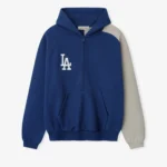 Essentials Dodgers Raglan Half Zip Sport Hoodie Estate Blue/ Seal