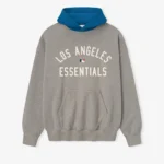 Essentials Dodgers Sport Hoodie Concrete Heather/Blue Sapphire