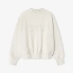 Essentials Embossed 90s Fit Crewneck Sweatshirt Oatmeal Heather