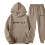 Essentials Hoodie Tracksuit​ Camel