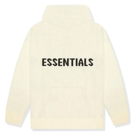Essentials Knit Hoodie​ Beige