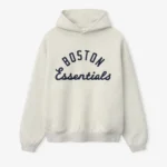 Essentials Red Sox Sport Hoodie Oatmeal Heather/ Light Heather Rib