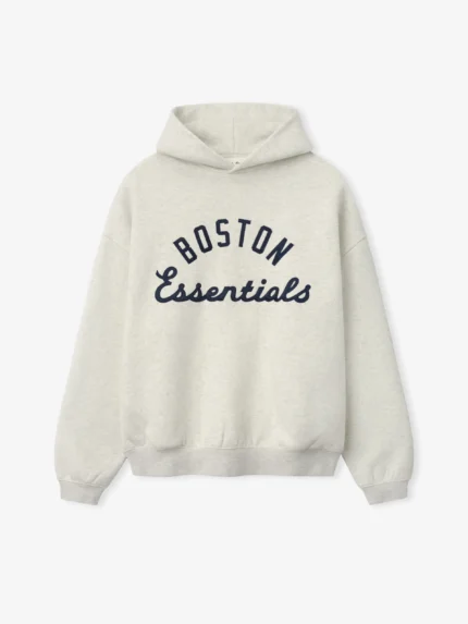 Essentials Red Sox Sport Hoodie Oatmeal Heather/ Light Heather Rib