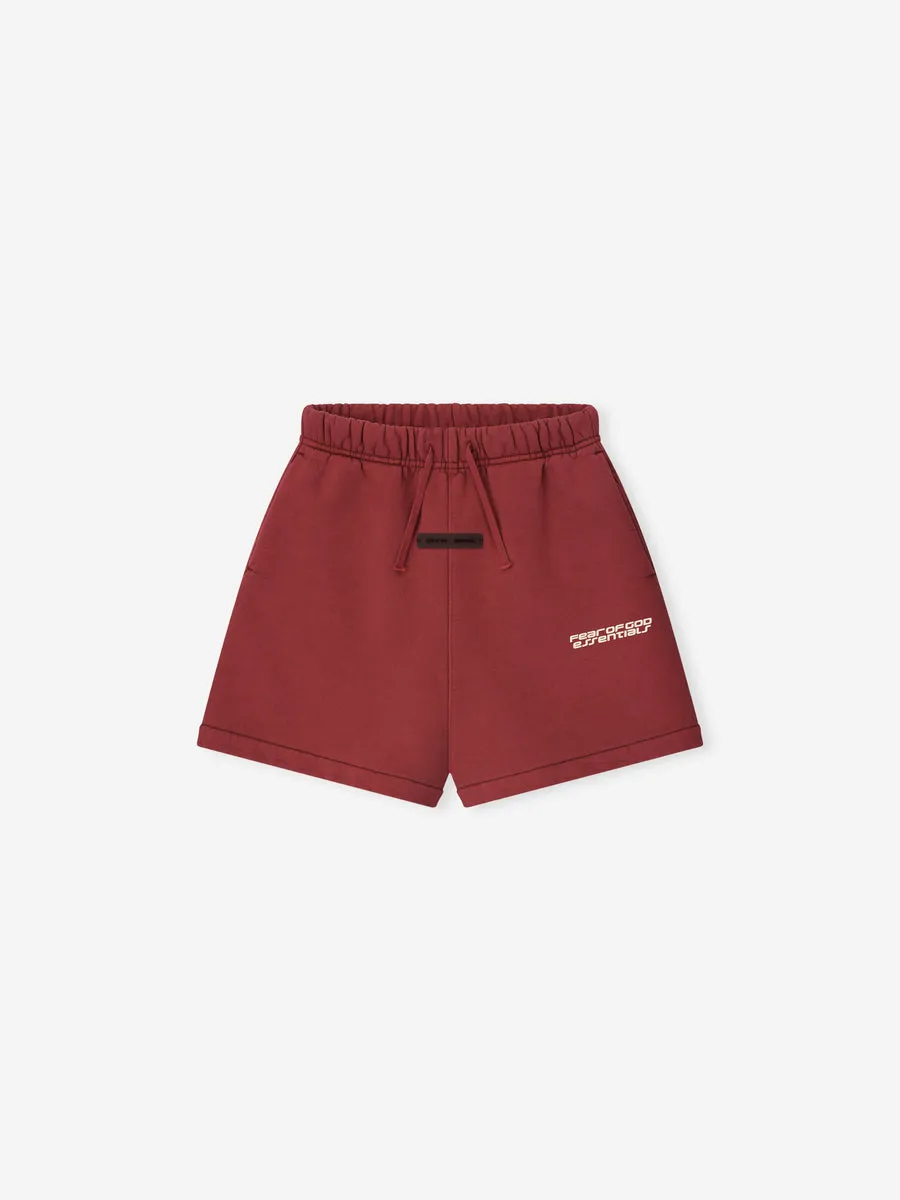 Essentials-Shorts-Kids-Crimson-1 Essentials Shorts Kids Crimson